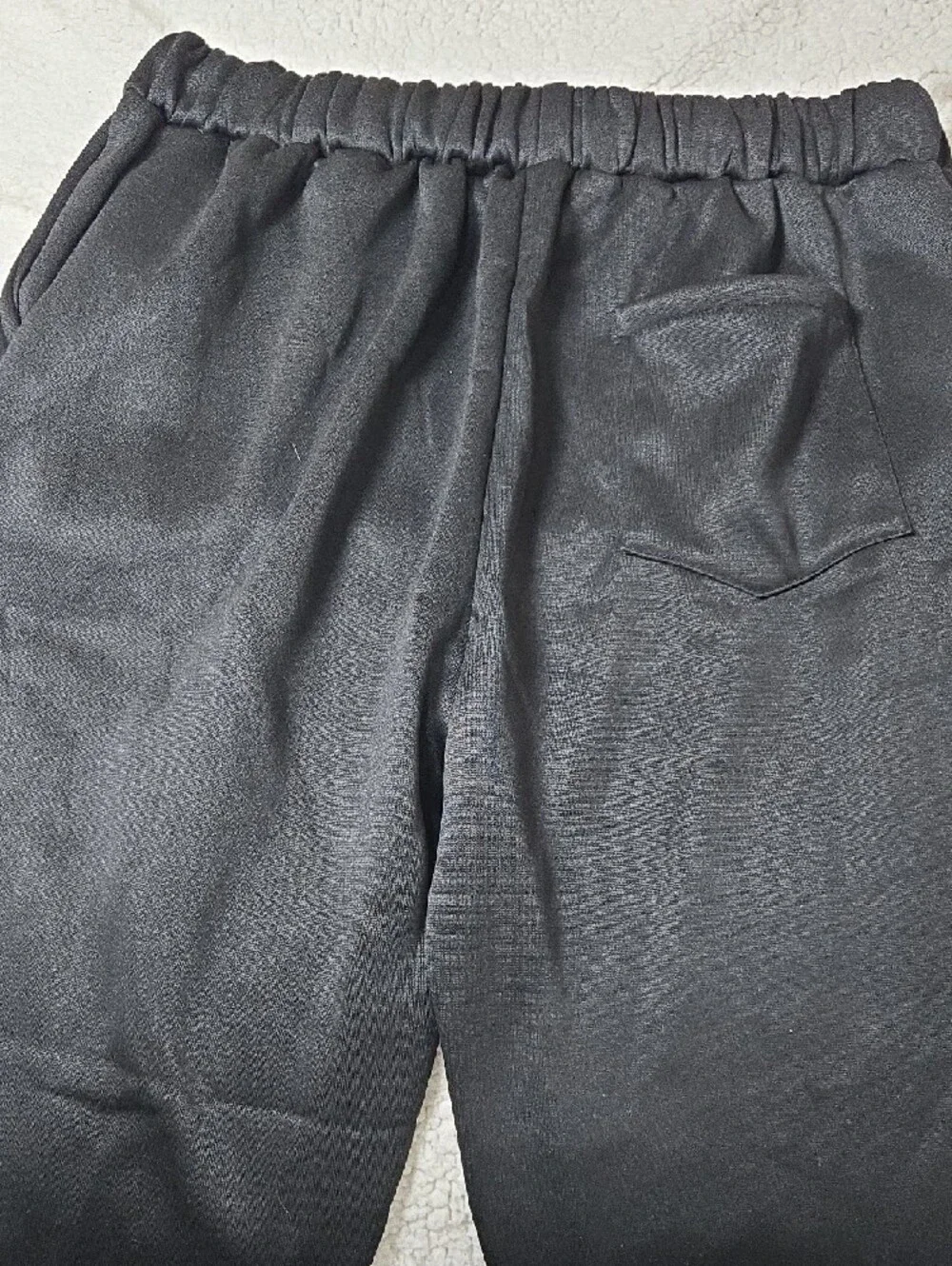 Men's Black Drawstring Jogger Pants